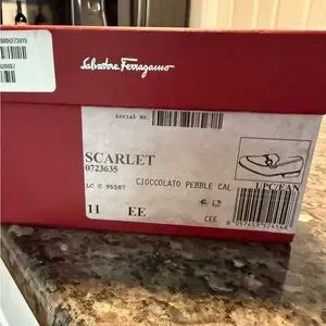 Salvatore Ferragamo. Size 11 EE. SCARLETT The color is Cioccolato Pebble Cal Salvatore Ferragamo | Shoes | Salvatore Ferragamo Size 1 Ee  main image 4